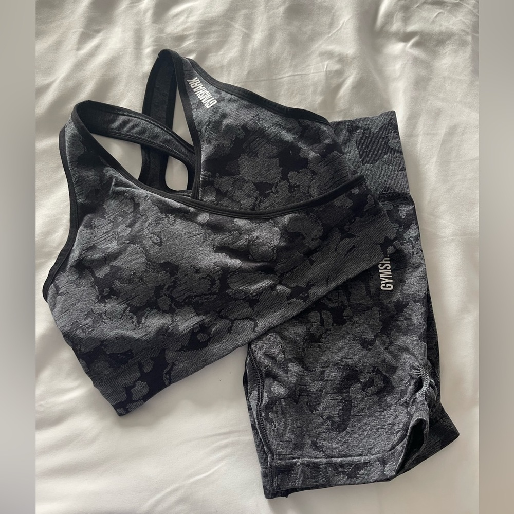 Gymshark Grey Camo Set